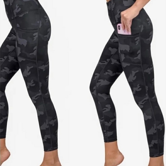 90 DEGREE BY REFLEX SLATE CAMO LEGGINGS - NWT! - Picture 2 of 4